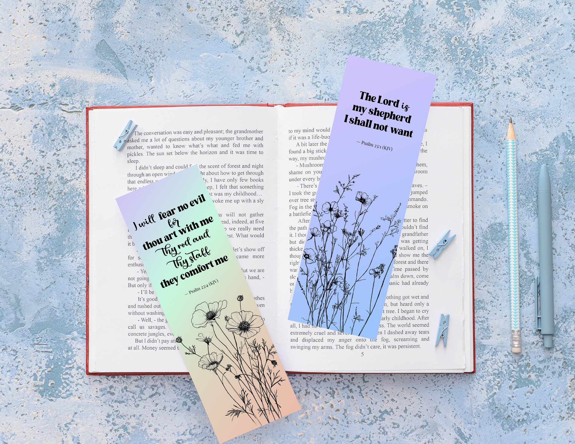 Trust in the Lord Bookmark Set - 4 Bookmarks to Print at Home product image (1)