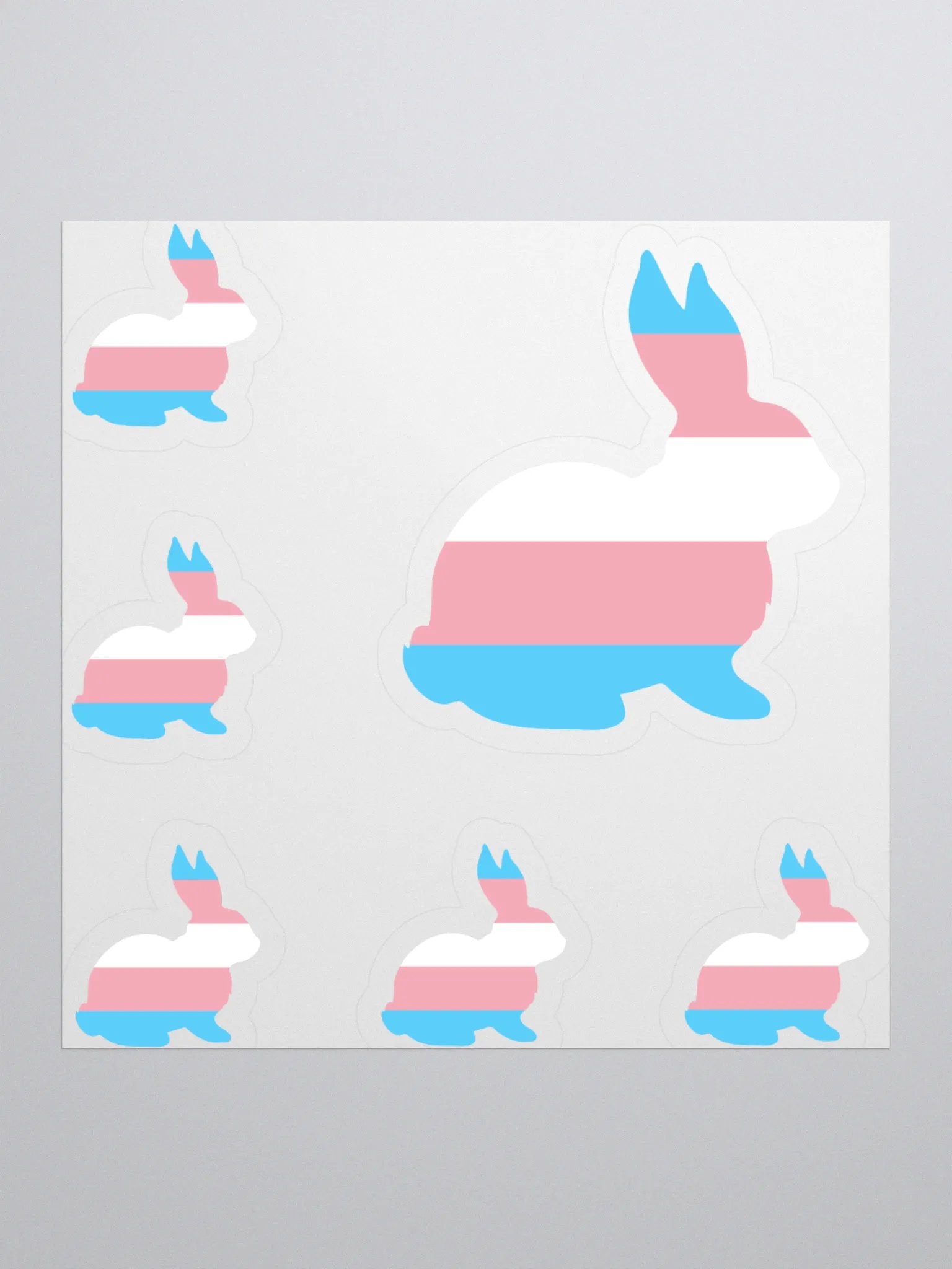 Trans Pride Bnuy Mini Sticker Set! product image (2)