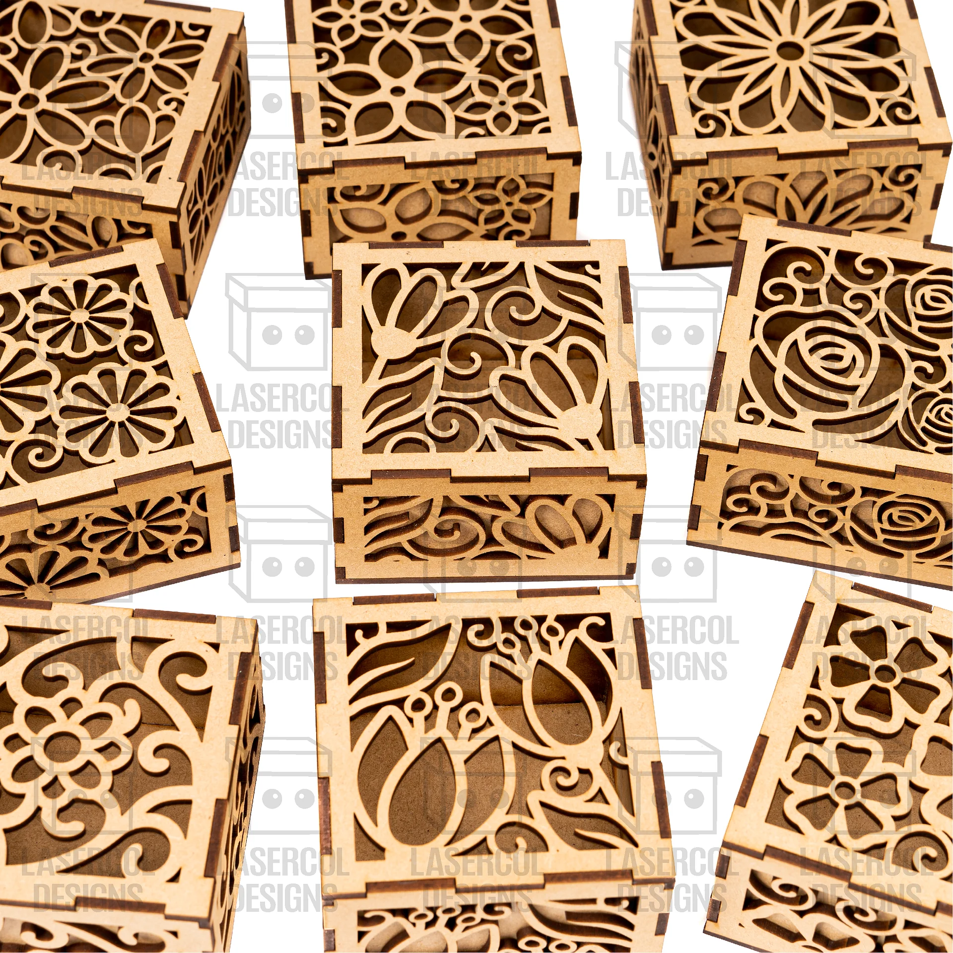 10 Boxes Set 1 (2 Sizes) - Laser Cut Files product image (5)