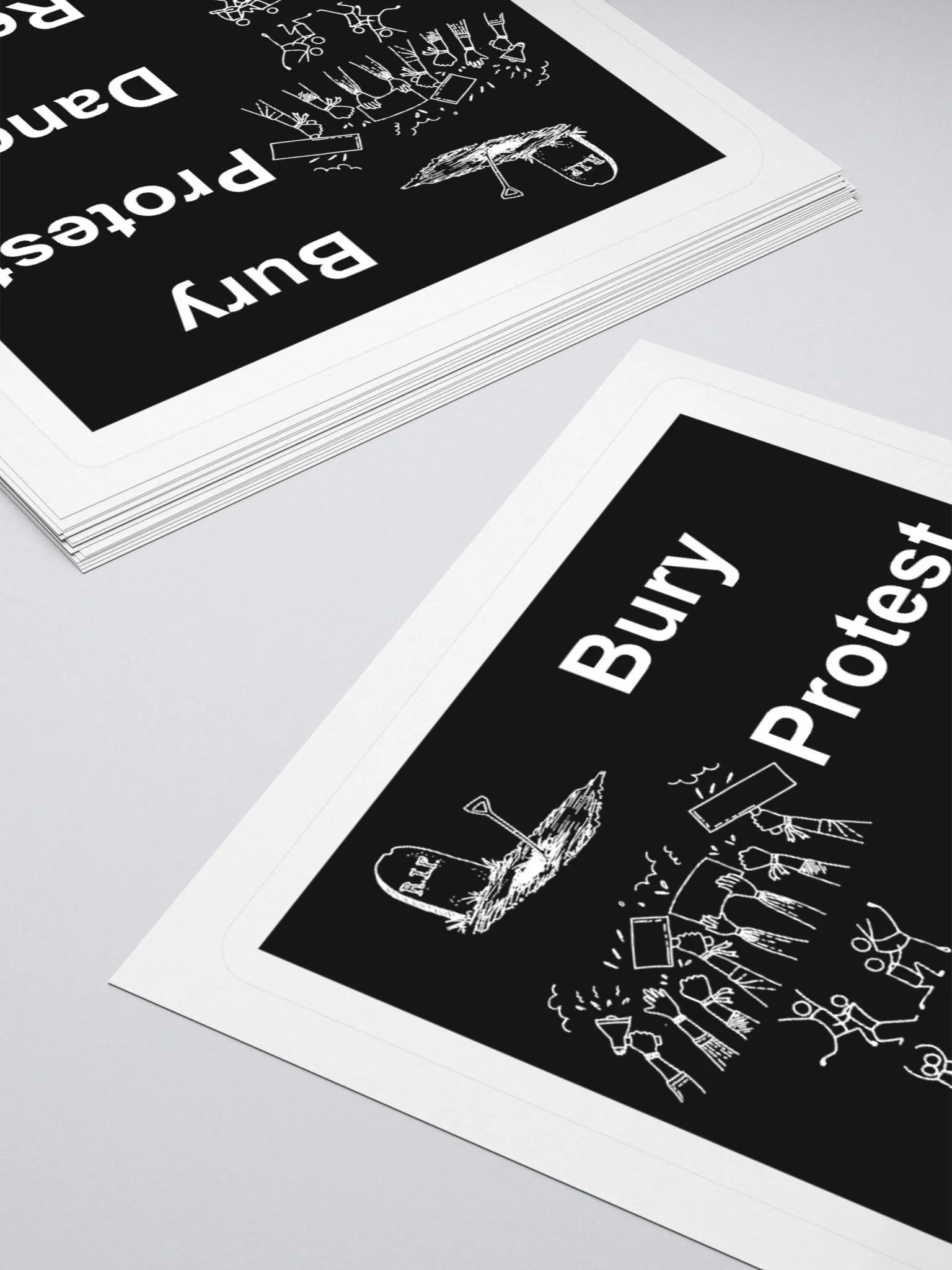 BDPR Sticker (White) product image (4)