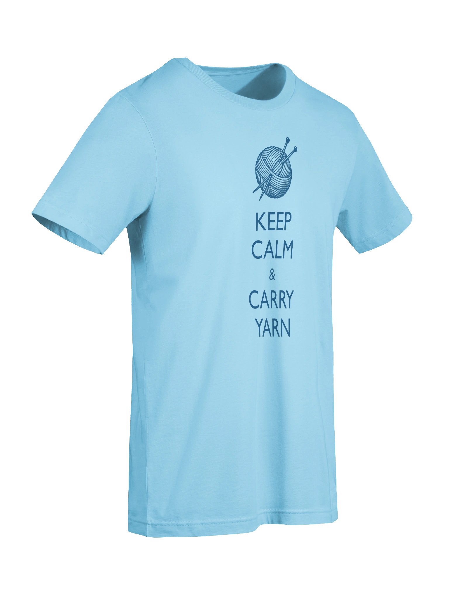 Keep Calm & Carry Yarn Knitting T‑Shirt product image (9)