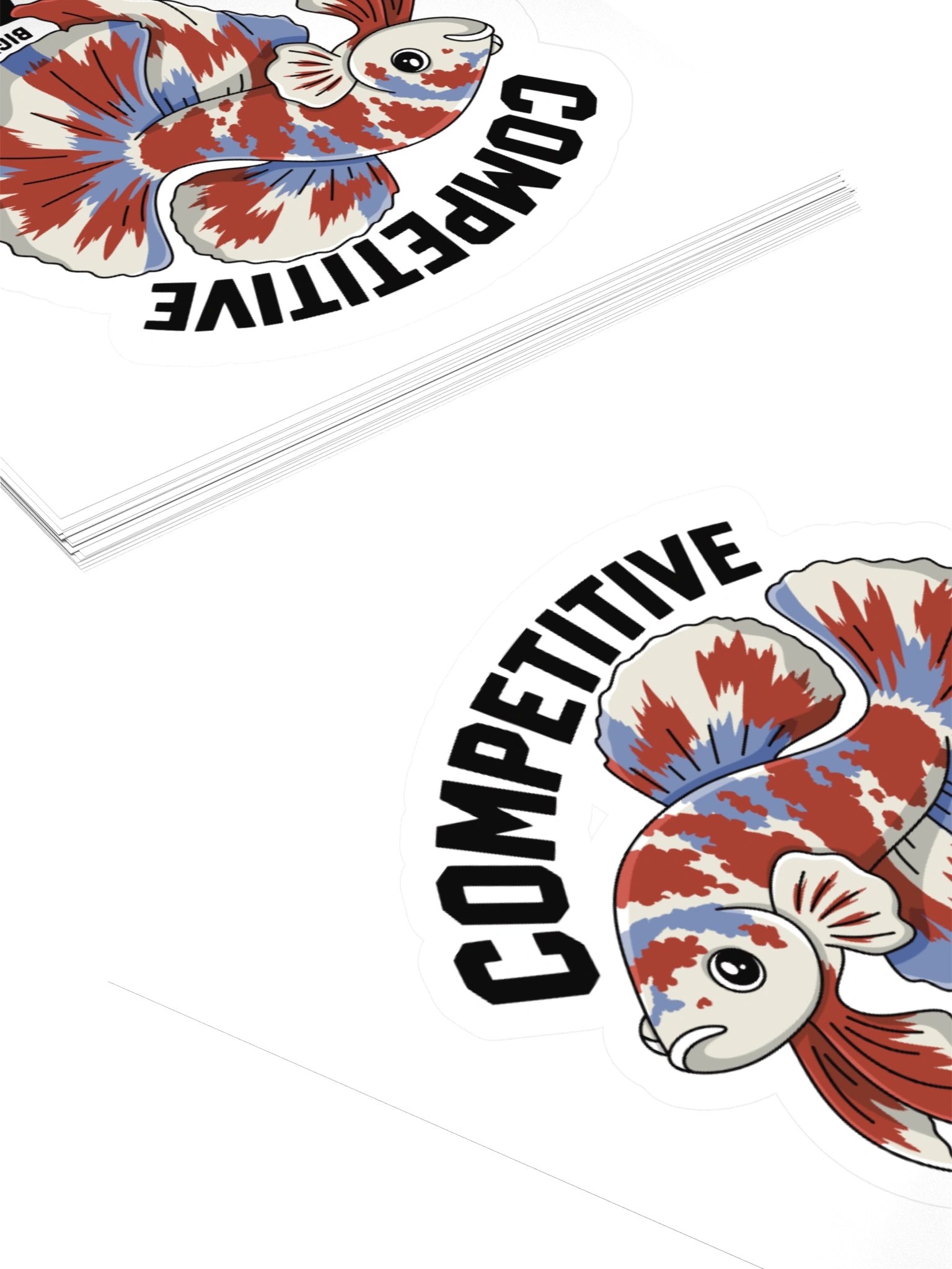 Julian the Competitive Betta Vinyl Sticker product image (10)