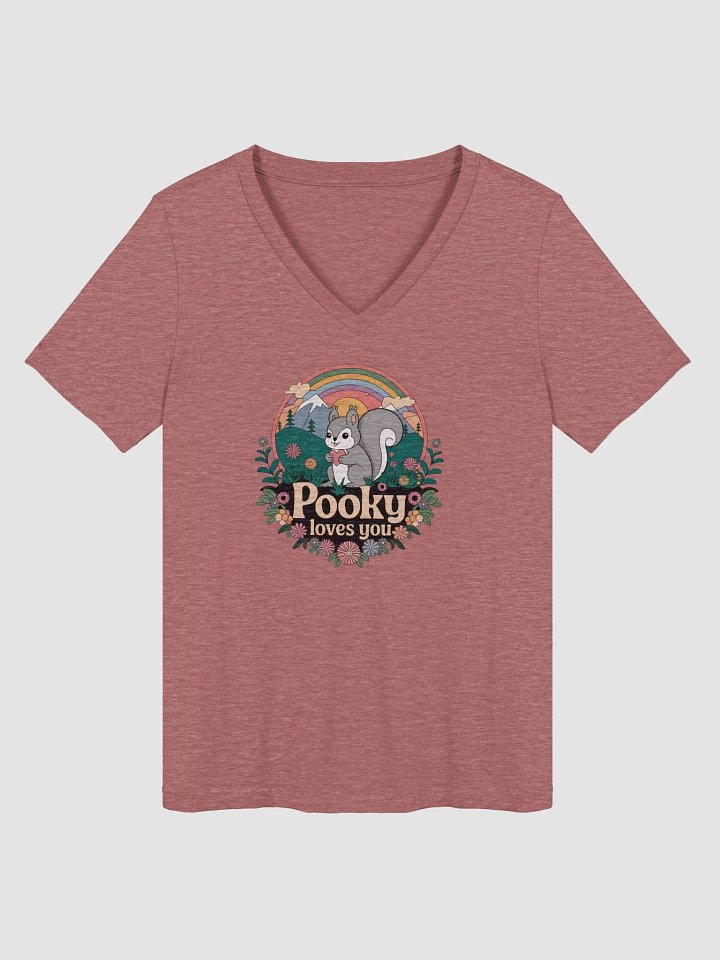 Chic Comfort V-Neck Tee Pooky Loves You retro 70s product image (1)