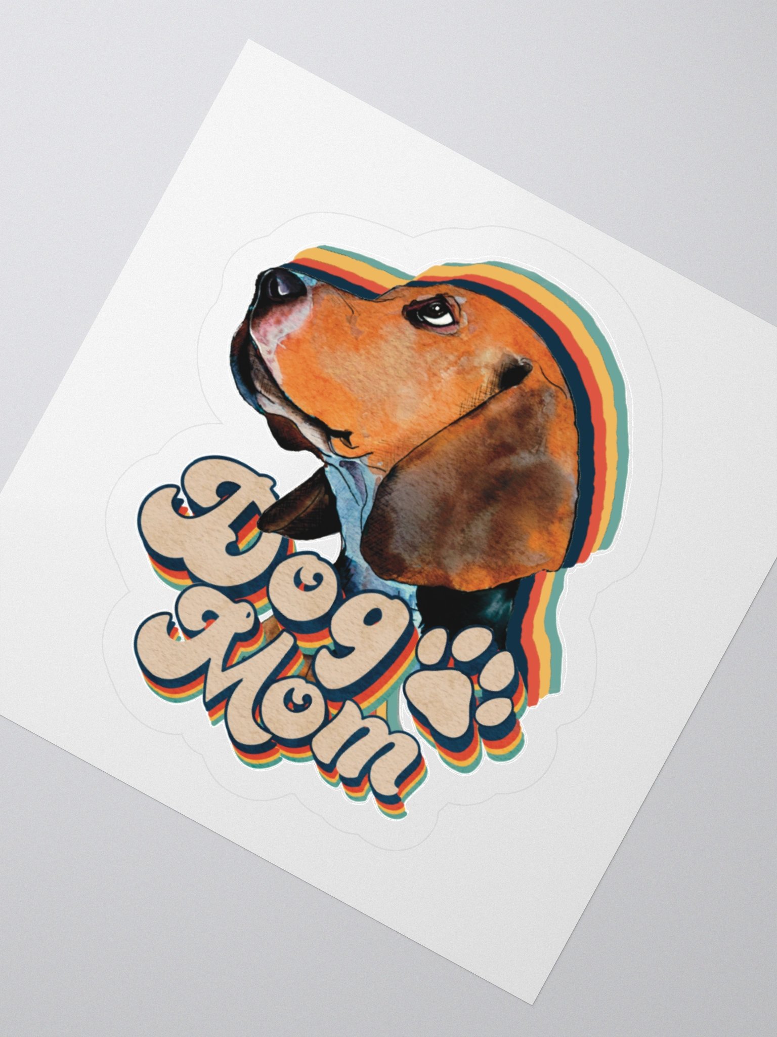 Beagle Dog Mom Sticker product image (4)