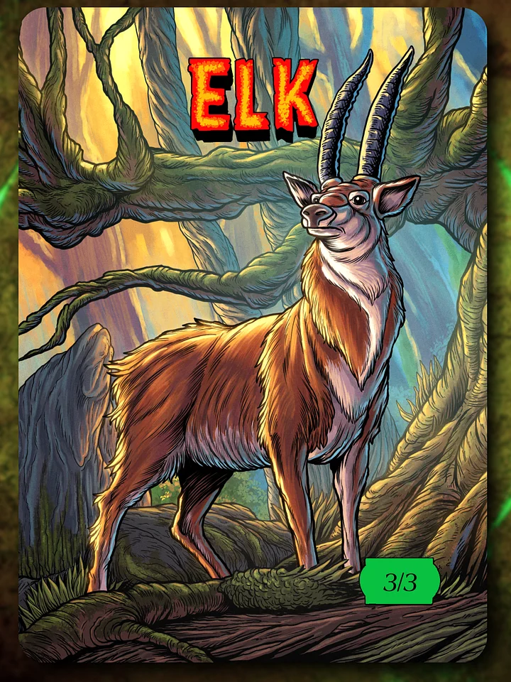Elk 3/3 Full Art Token product image (1)