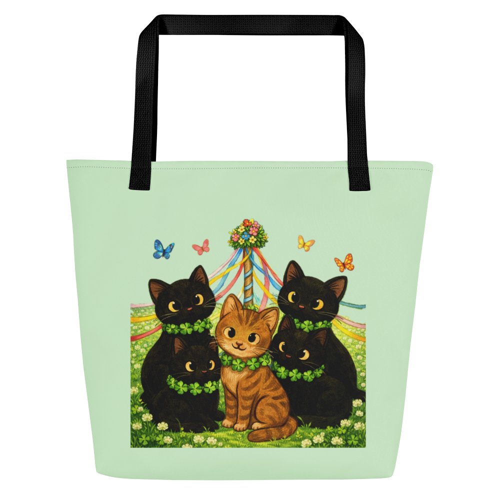 Cat Brigade Spring Tote Bag product image (1)