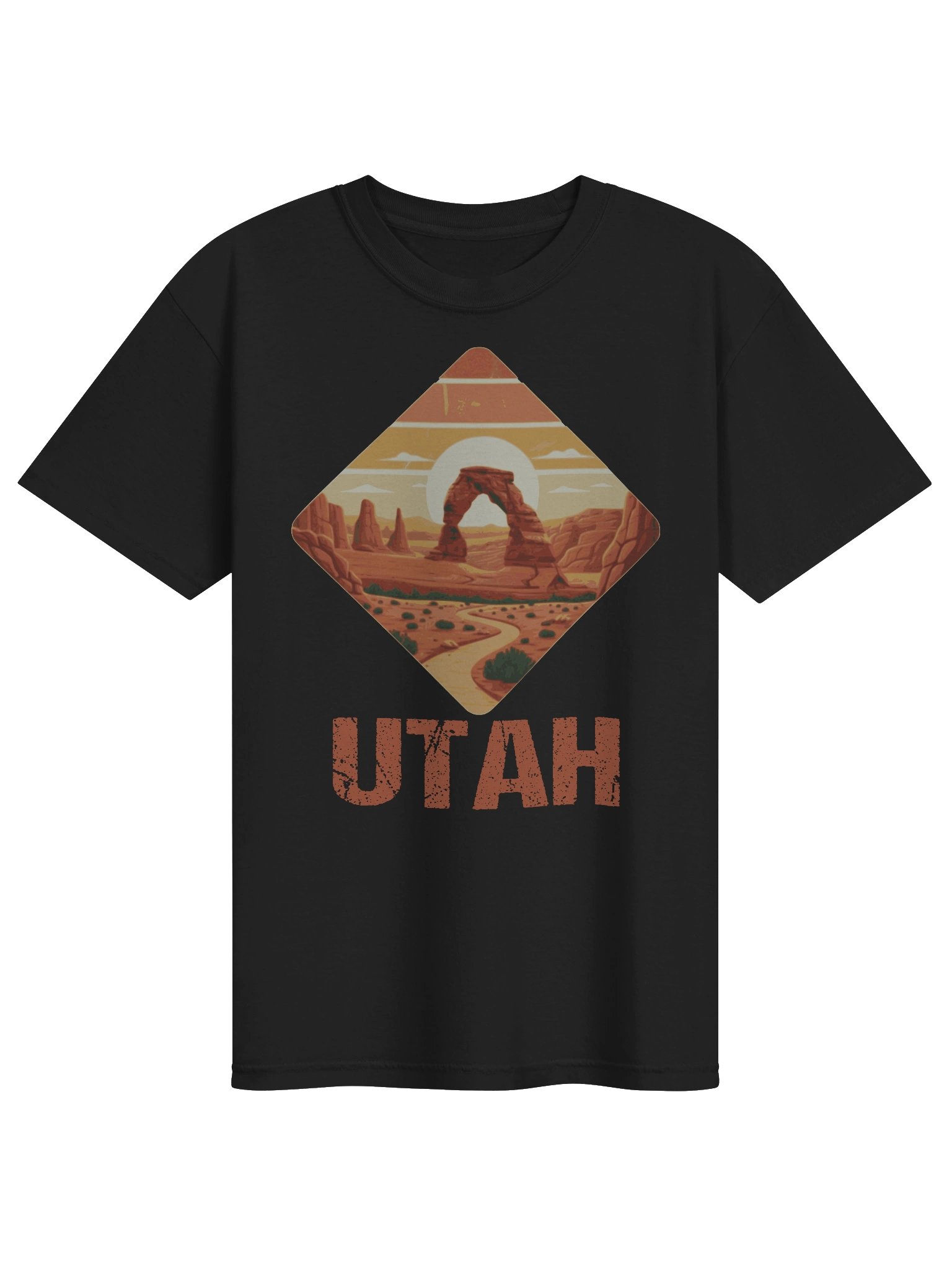 Utah Desert Arch T-Shirt | Vintage Red Rock Travel Tee product image (1)