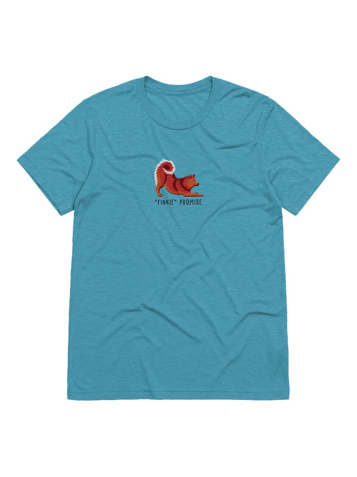 Finkie Promise T-Shirt(Embroidered) of a Finnish Spitz(Red) product image (13)