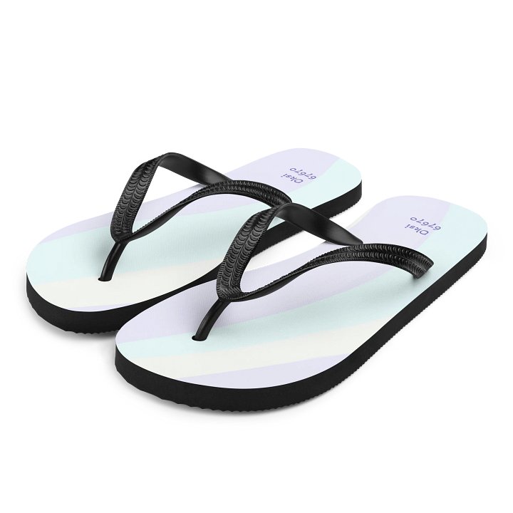 Pastel Wave Custom Flip-Flops product image (1)