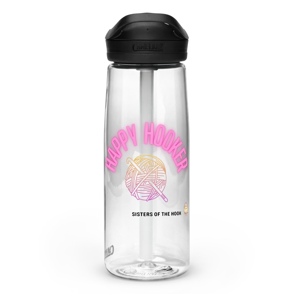Happy Hooker Water Bottle - Clear product image (1)