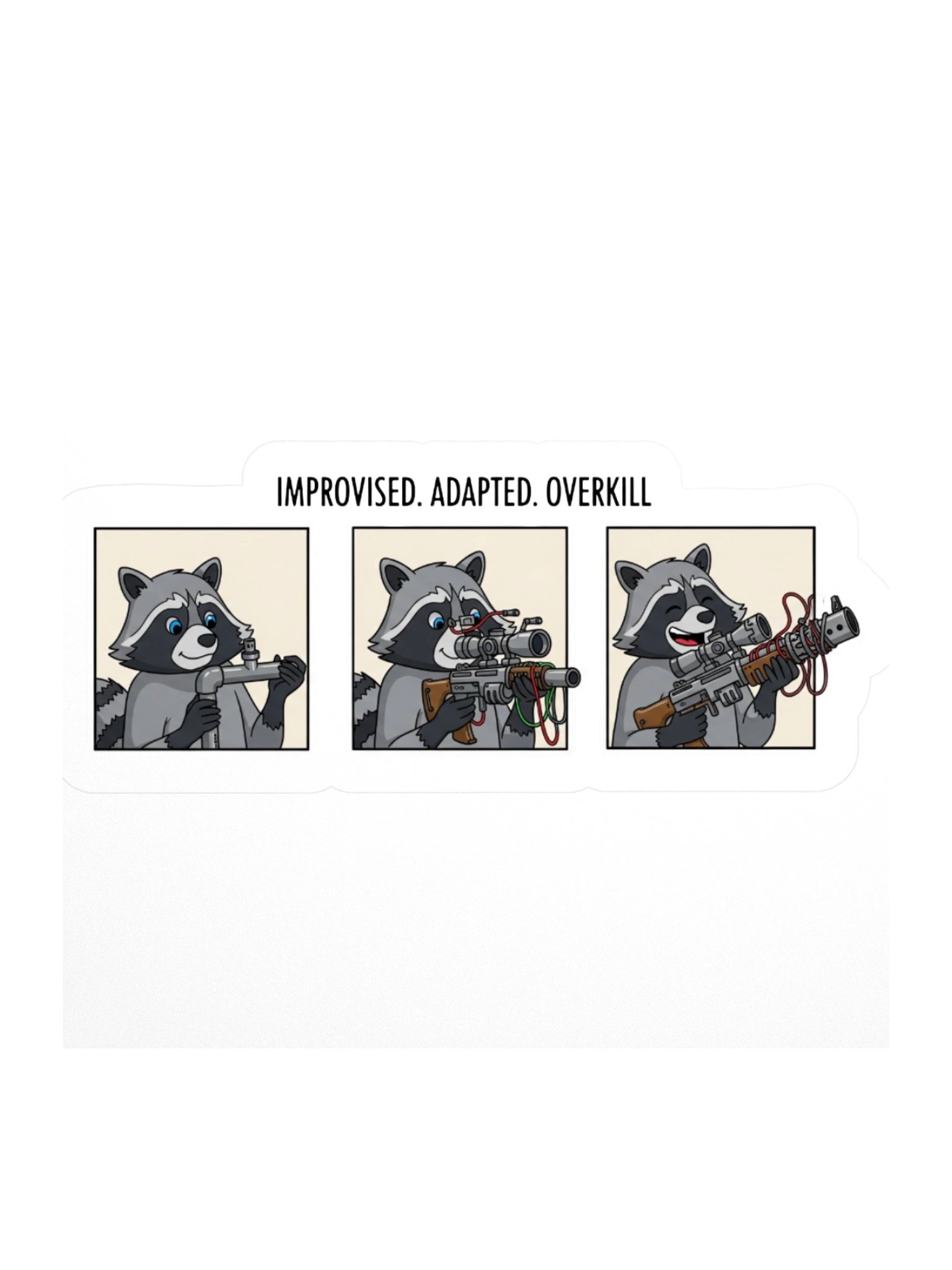 Raccoon's Arsenal Sticker Set product image (2)