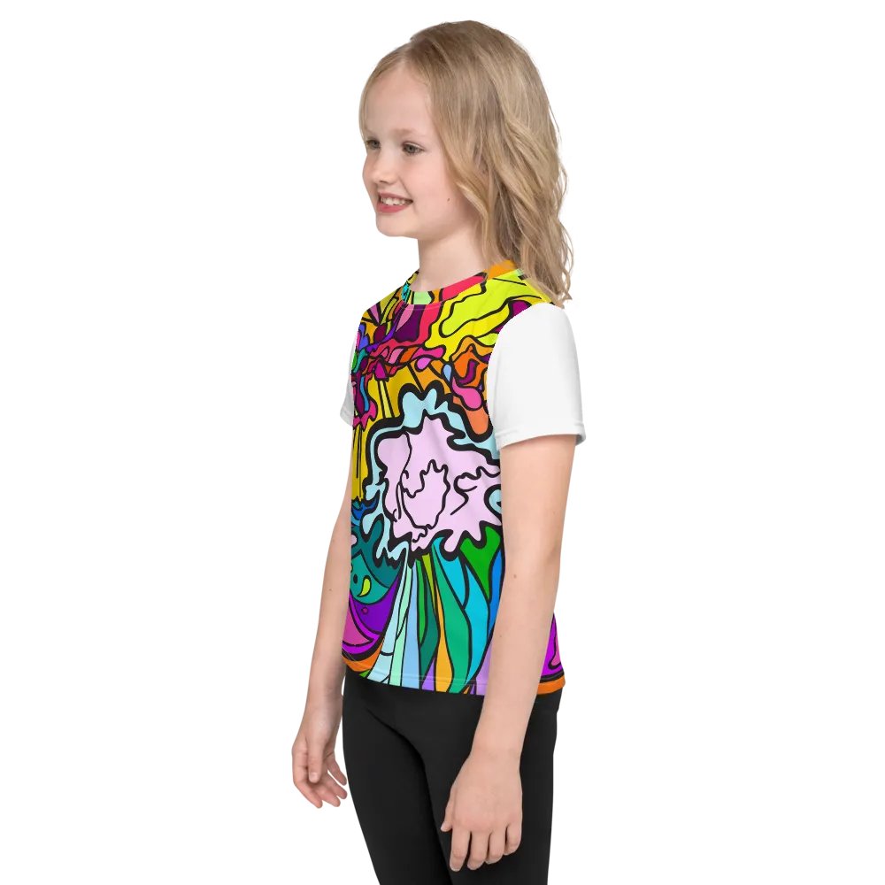 Vibrant Energy Kids Custom T-Shirt - Wave at Sunset product image (2)