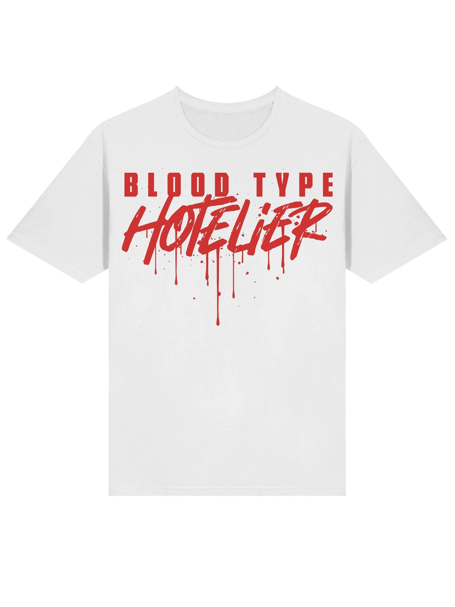 Hotel T-Shirt – Blood Type: Hotelier (White) product image (3)