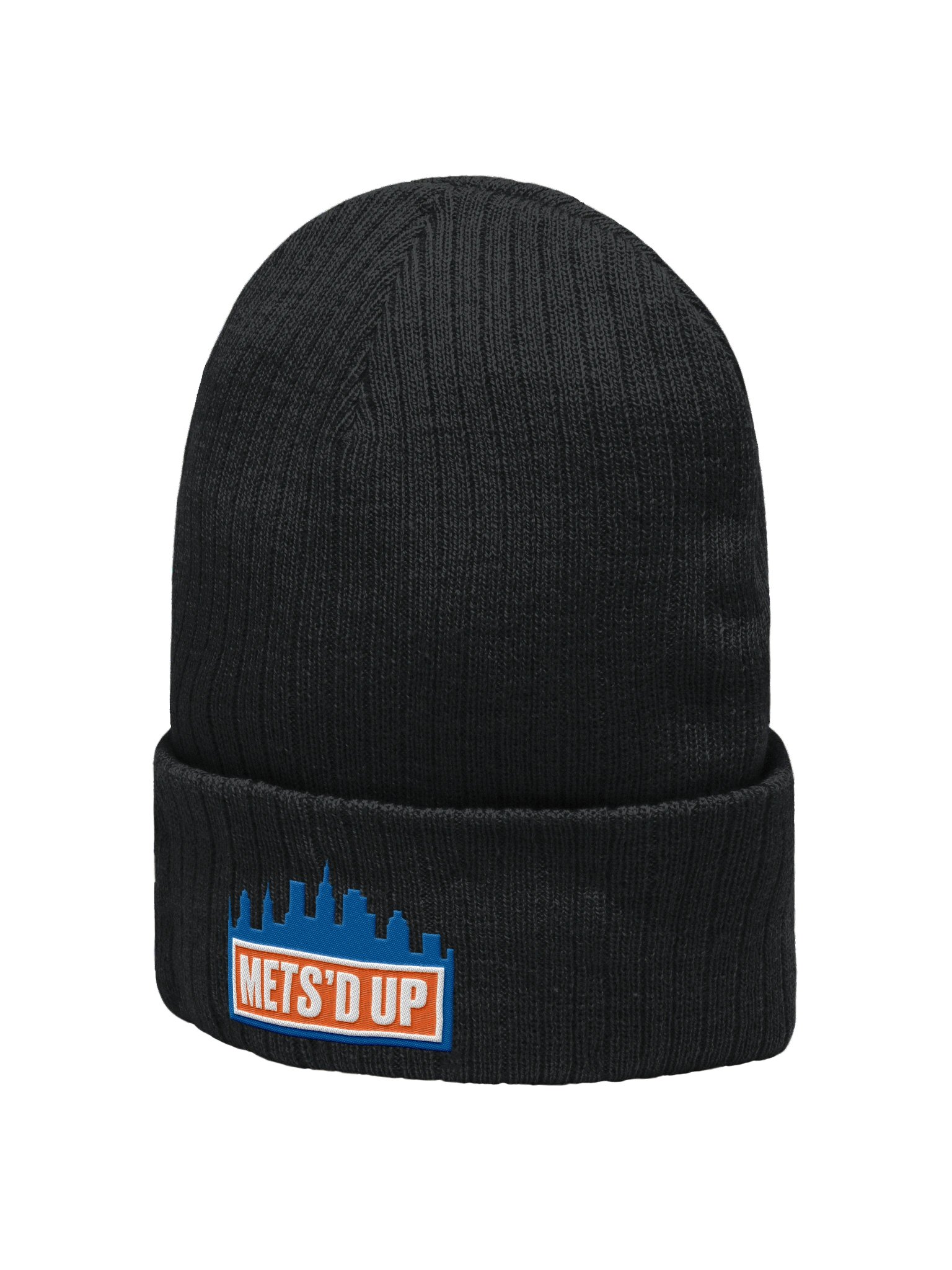 Blue City Ribbed Knit Beanie product image (2)