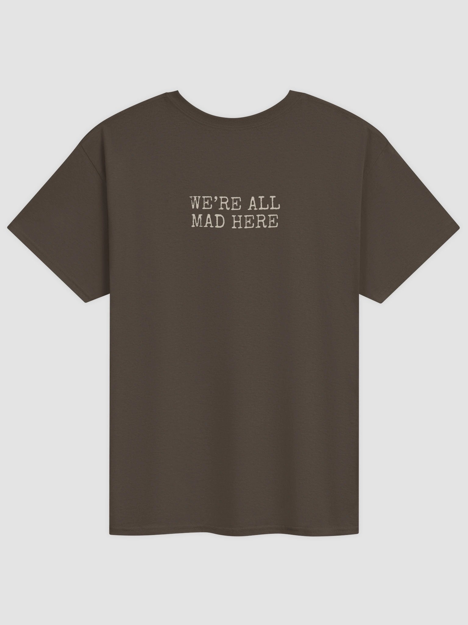 Alice and Pig + We're All Mad Here Unisex Heavyweight Cotton T-Shirt, Original John Tenniel Illustration product image (2)