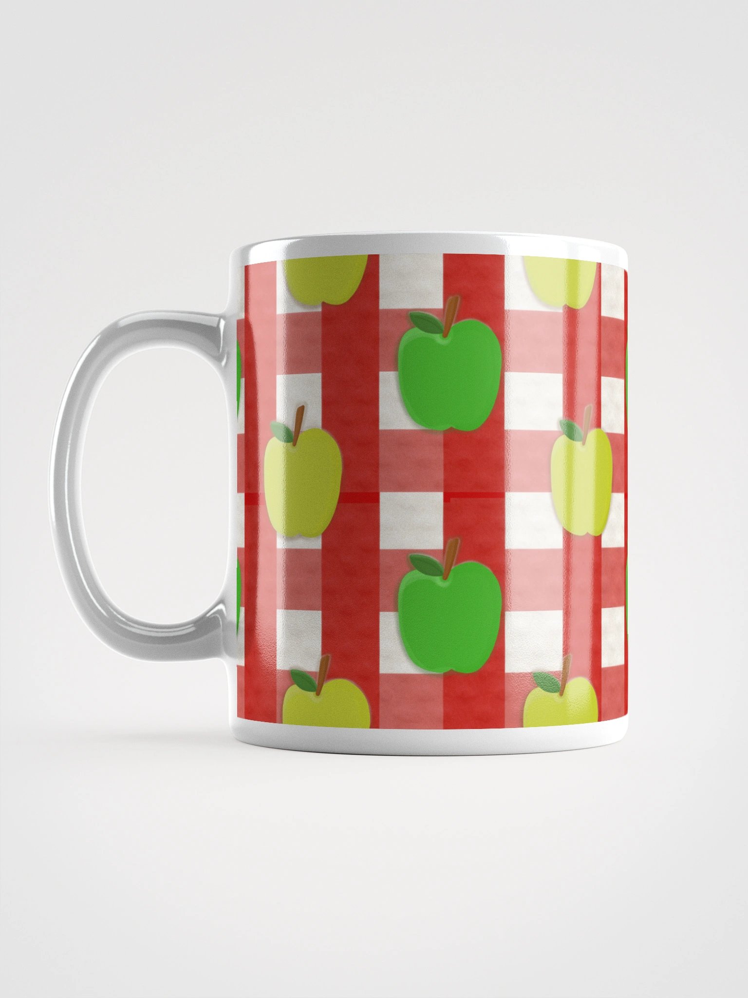 Apple Gingham in Red Mug product image (6)