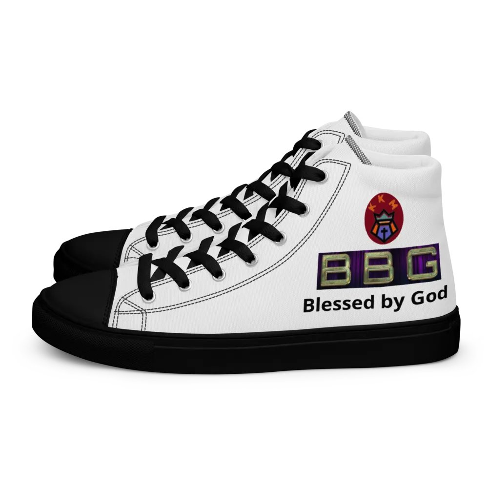 BBG White High Tops - Black Soles product image (1)
