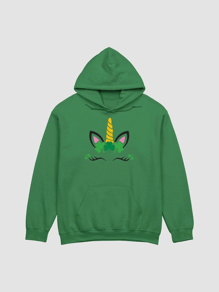 Irish Unicorn ☘️ Gildan Classic Hoodie in Irish Green with Bright, Vibrant Print product image (2)