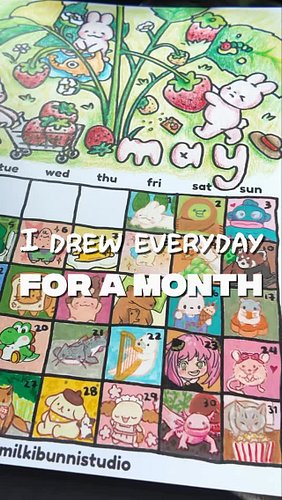 I drew every day for a month!

31 days • 31 drawings • 1 completed calendar 

Thank you to everyone who submitted ideas and f...