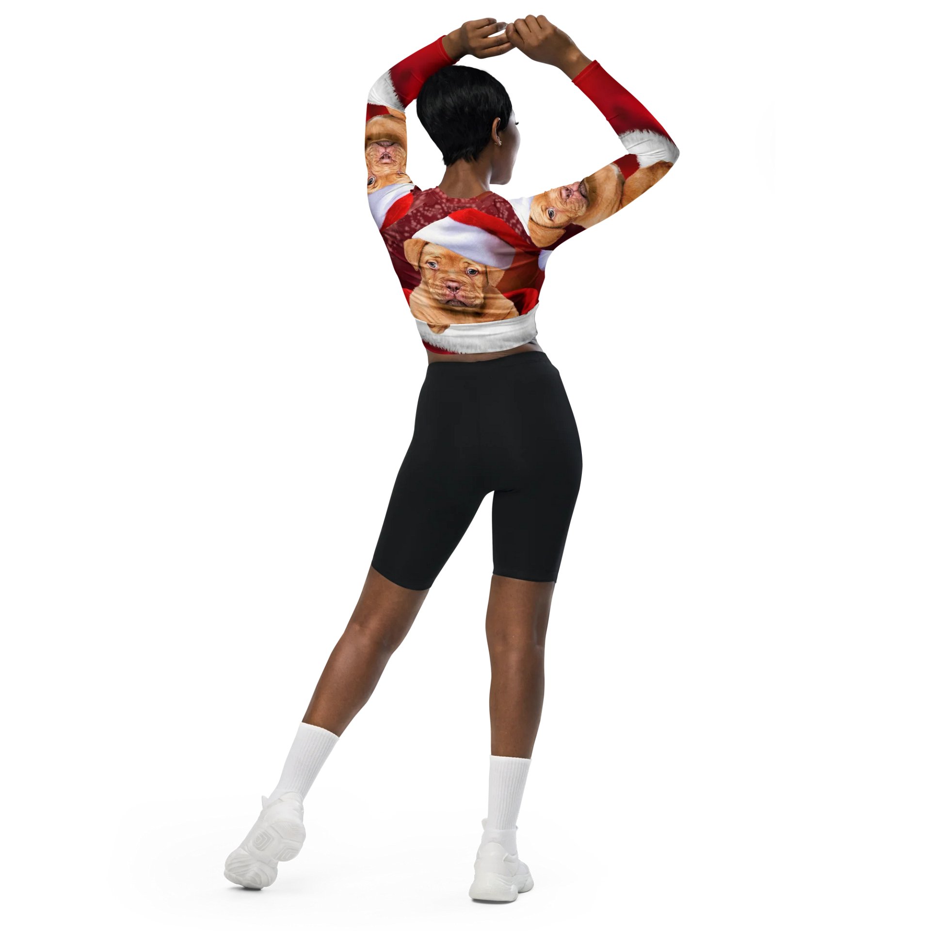 'It's Christmas' Santa Paws All-Over Print Crop Top product image (5)