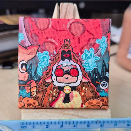 CuteLittlePainting Nr. 119 for @rossross1993 

Cult Of The Lamb!

#Twitch #Art #Painting #CultOfTheLamb