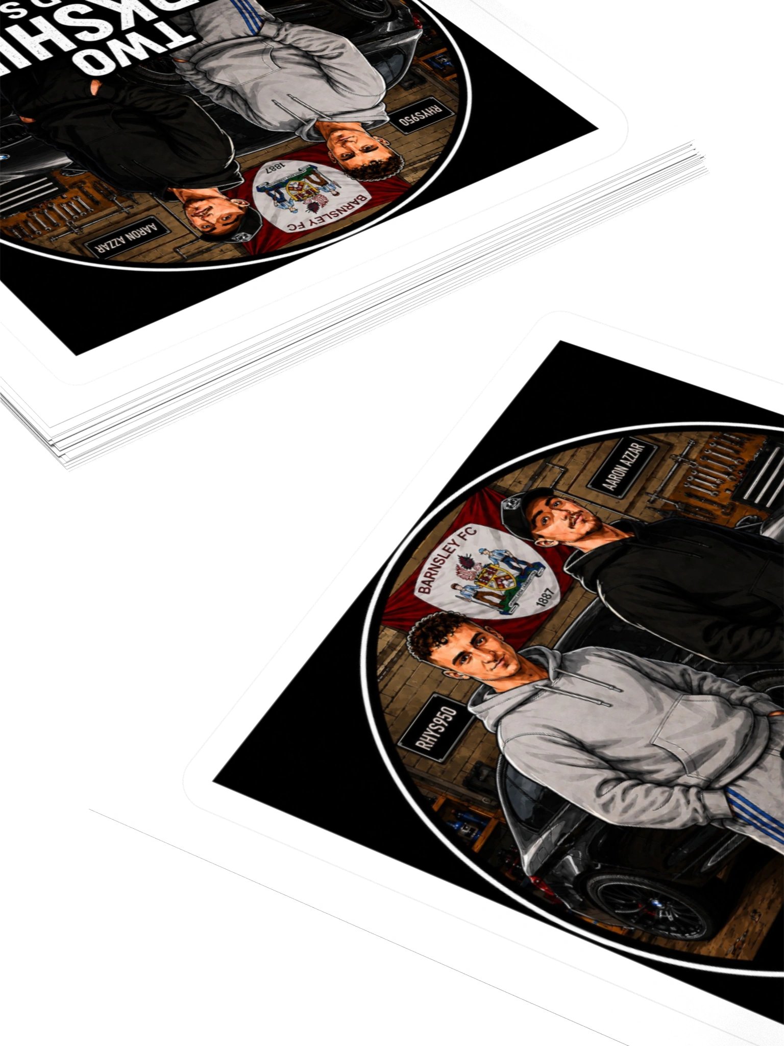 Two Yorkshire Lads Barnsley FC Garage Logo Sticker product image (4)
