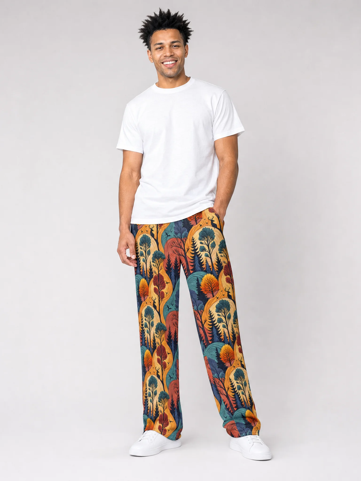 Autumn Forest Wide-Leg Pants product image (2)
