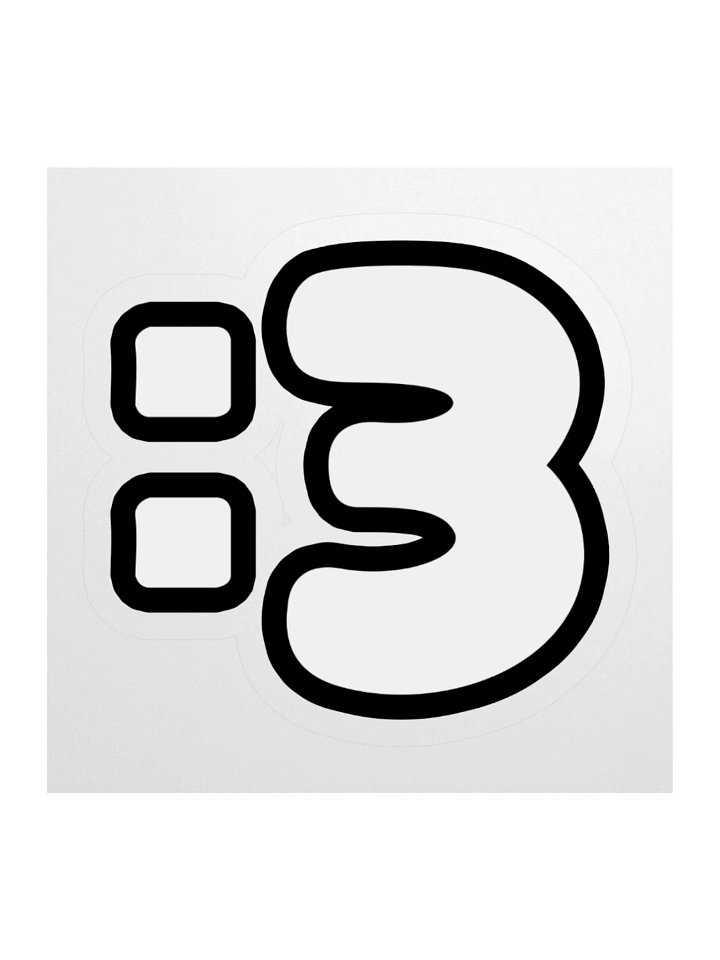 Colon Three Sticker :3 product image (2)