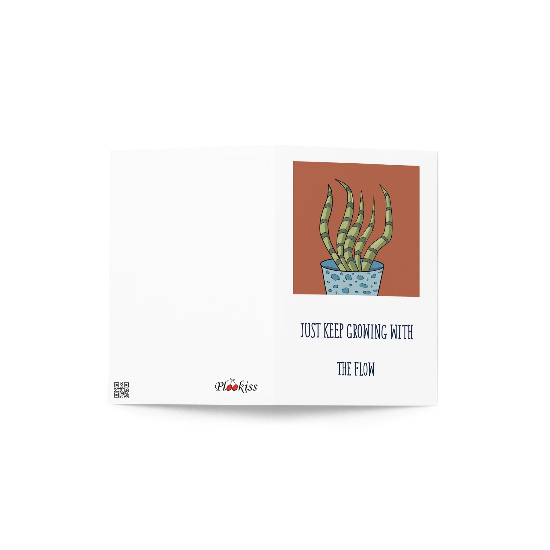 The Snake Design - "Growing With The Flow" Greeting Card product image (2)