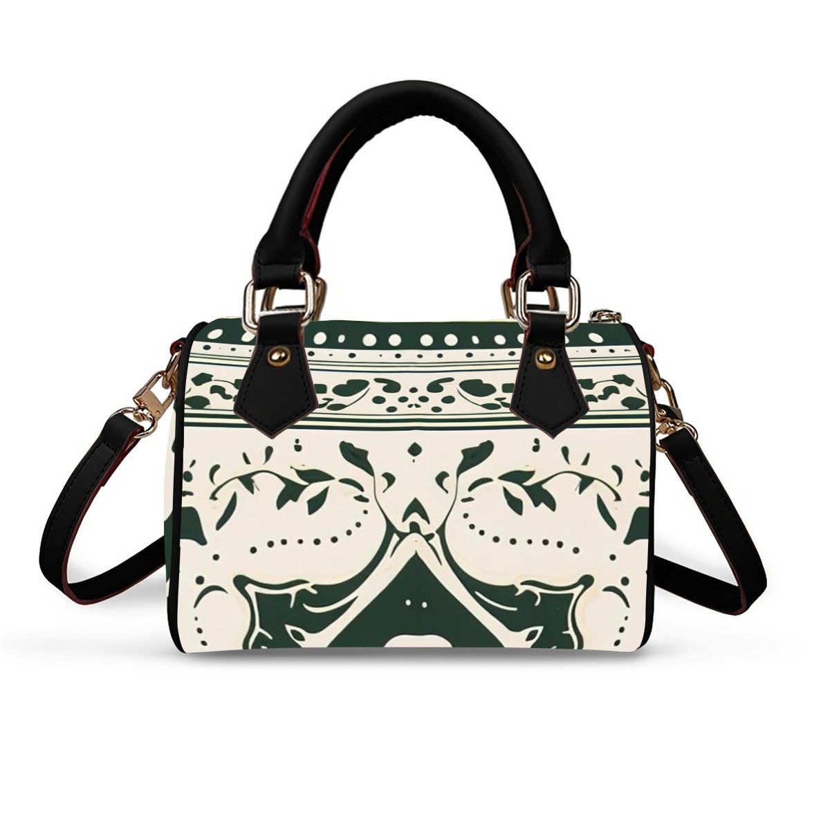 Verdant Bloom Satchel Leather Bag product image (2)