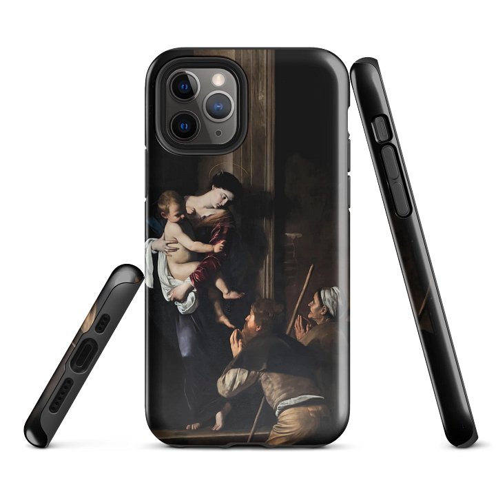 Caravaggio – Pilgrims’ Madonna (Madonna di Loreto) iPhone® Tough Case product image (1)