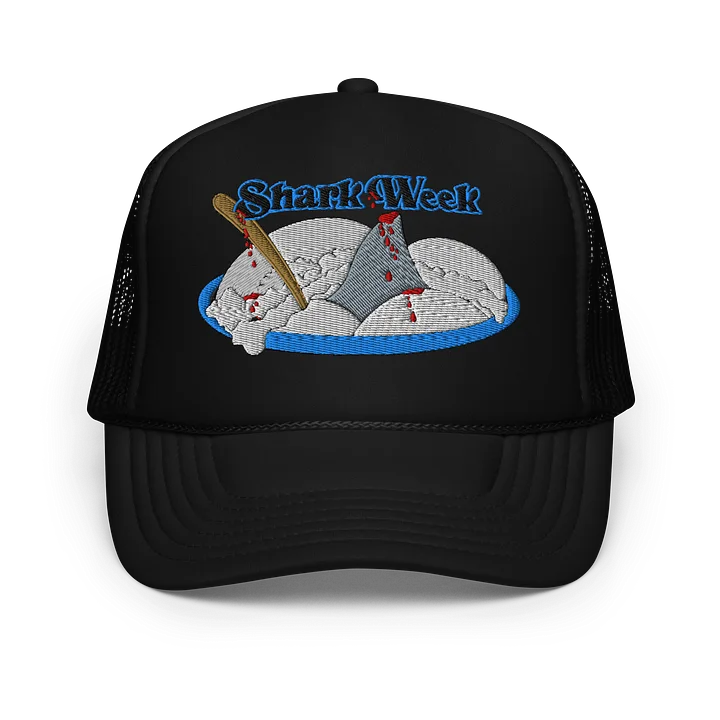 Shark Week Trucker Hat in Vanilla product image (1)