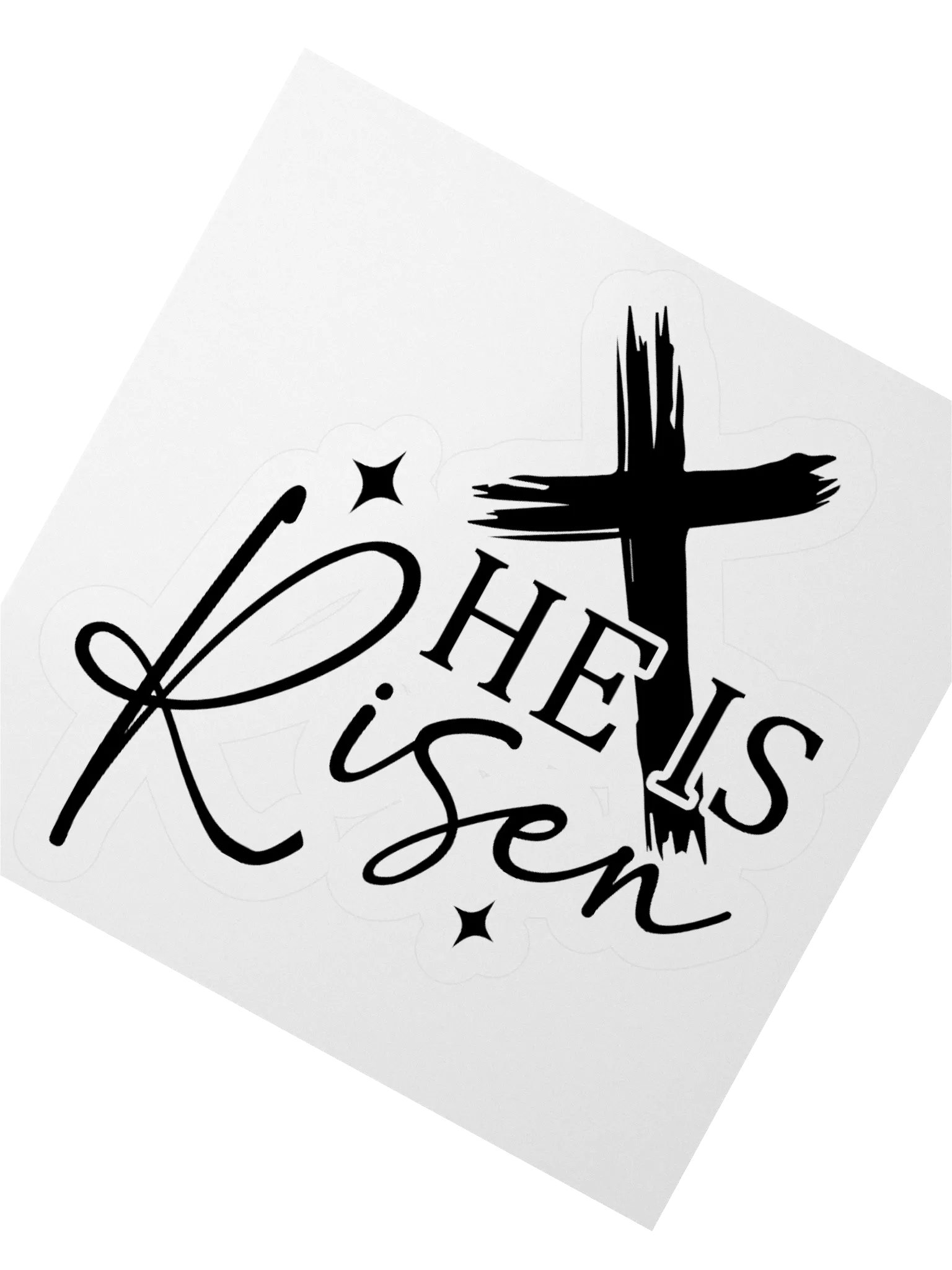 He is Risen Kiss Cut Stickers. product image (2)