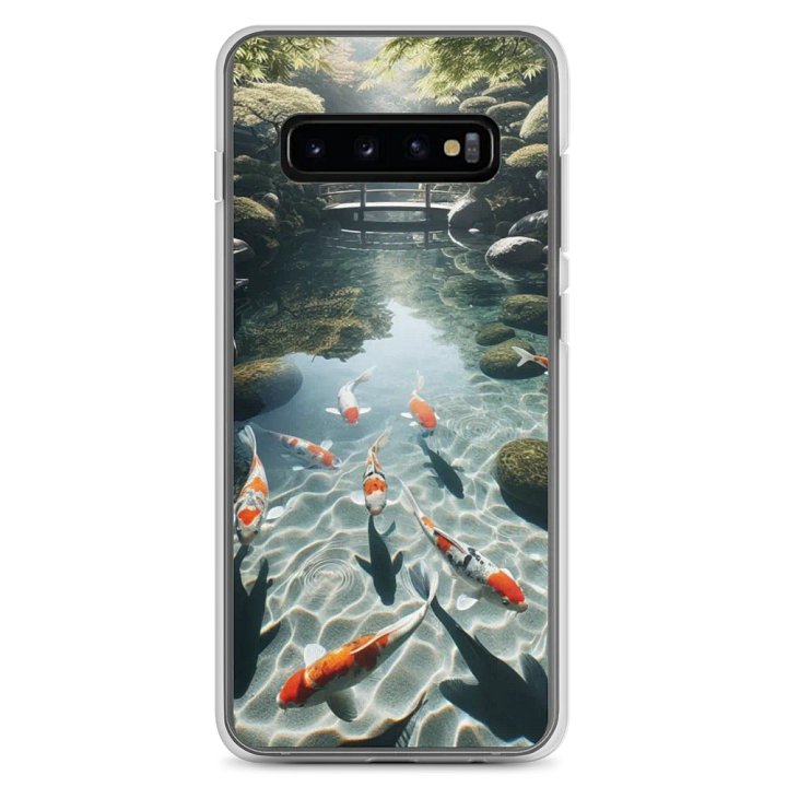 Tranquil Koi Pond Samsung® Clear Case |AI Design in the fish pond product image (8)