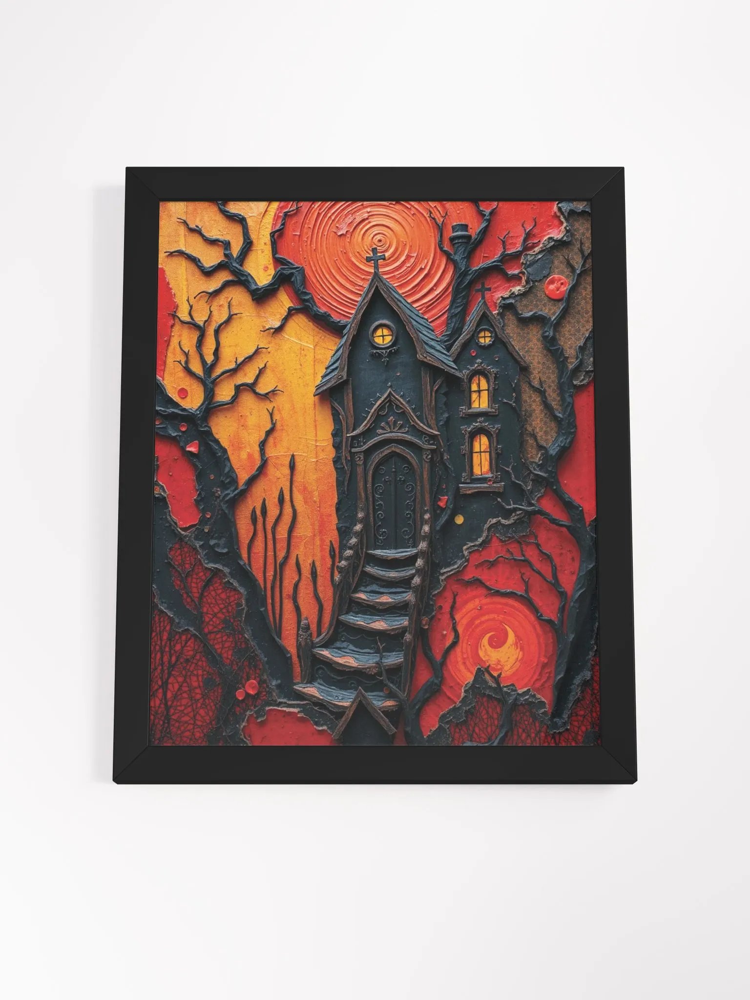 Infernal Gothic Manor Framed Print product image (3)