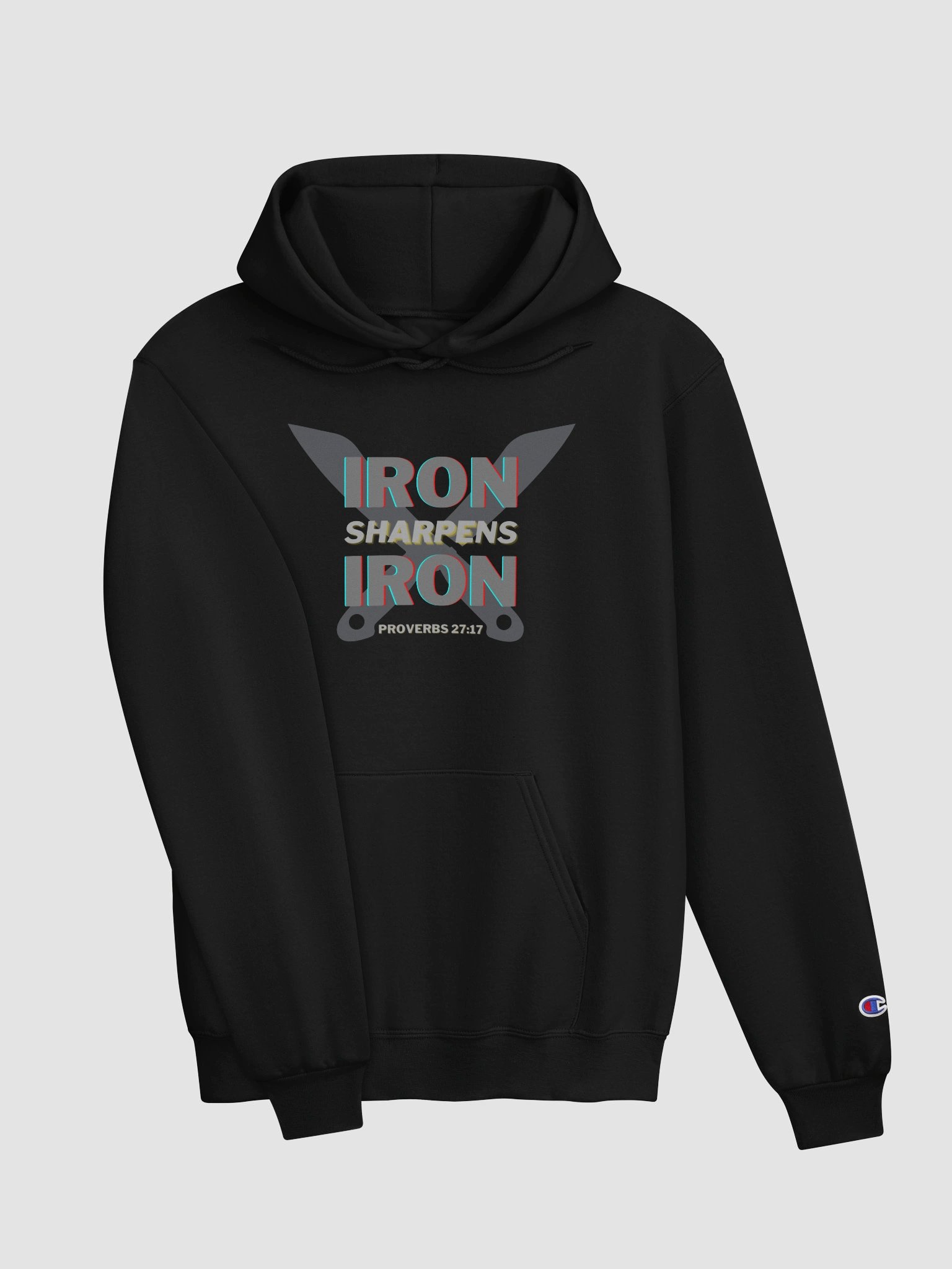 "Iron Sharpens Iron" Heavyweight Cozy Hoodie product image (3)