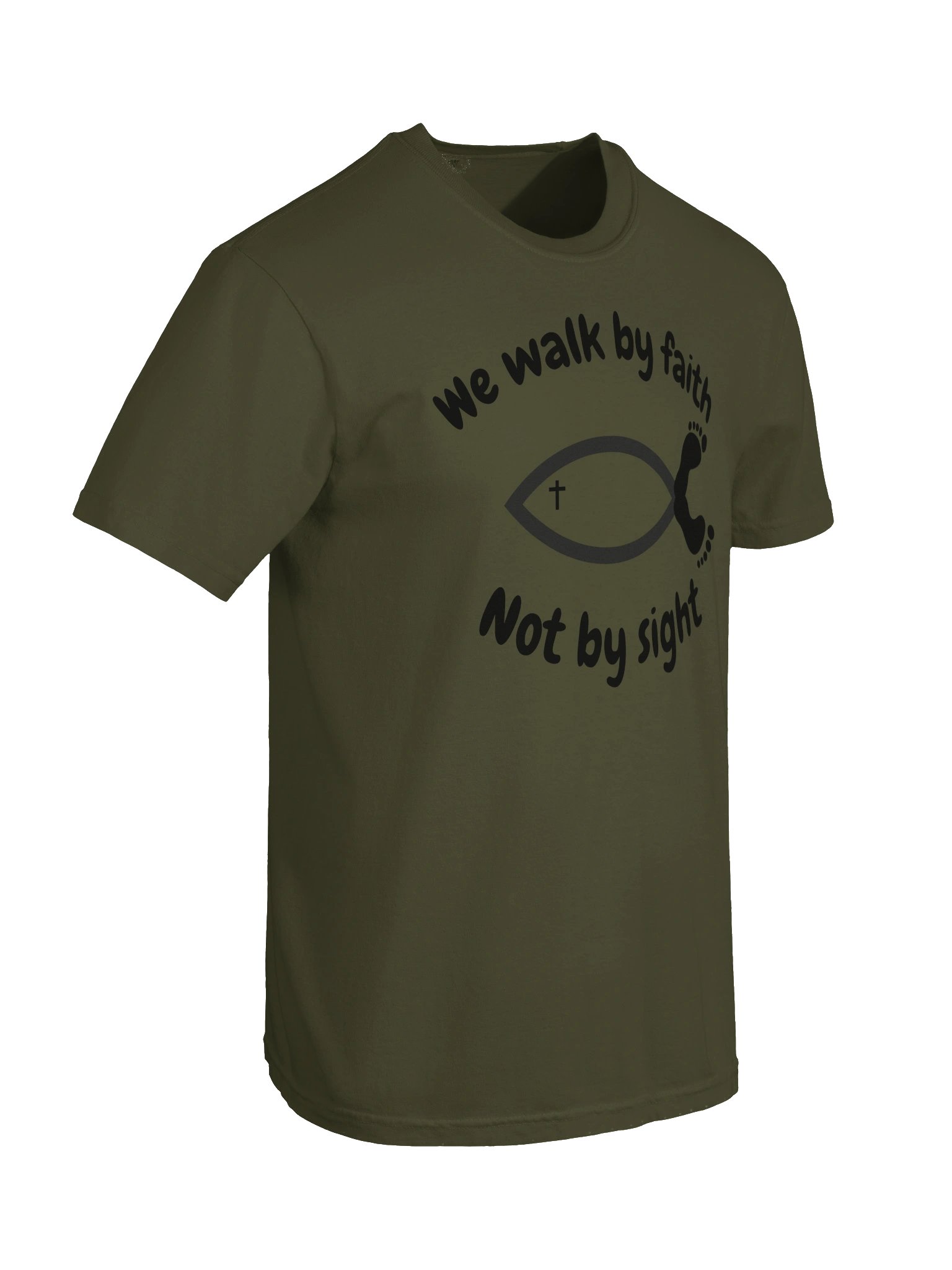 We Walk By Faith Not By Sight | 2 Corinthians 5:7 Christian Faith Shirt | Kingdom Life Co. product image (40)