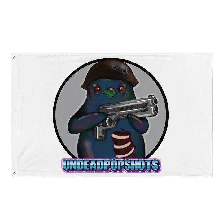 UndeadPopShots Penguin Flag Logo Color Gray product image (1)
