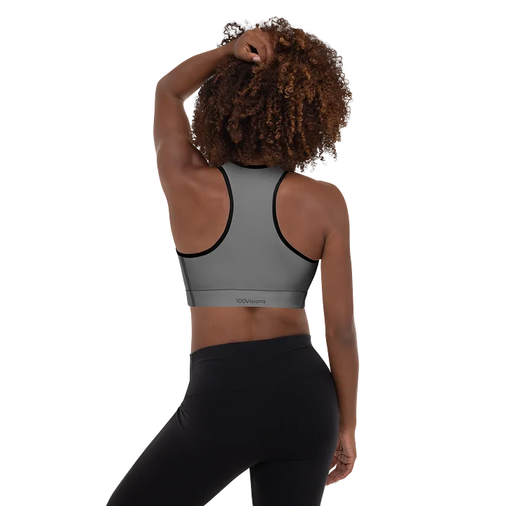Gun Metal Grey | Padded Sports Bra product image (2)