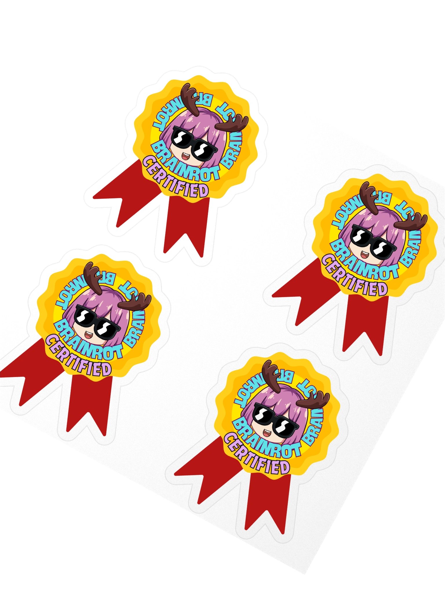 Brainrot Certified Stickers (Multiple, Small) product image (2)
