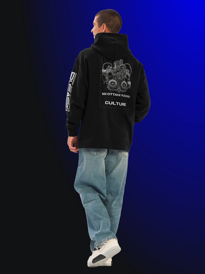 100 Ottani Please!™ Premium Oversized Racing Streetwear Hoodie | Static Run Edition product image (2)