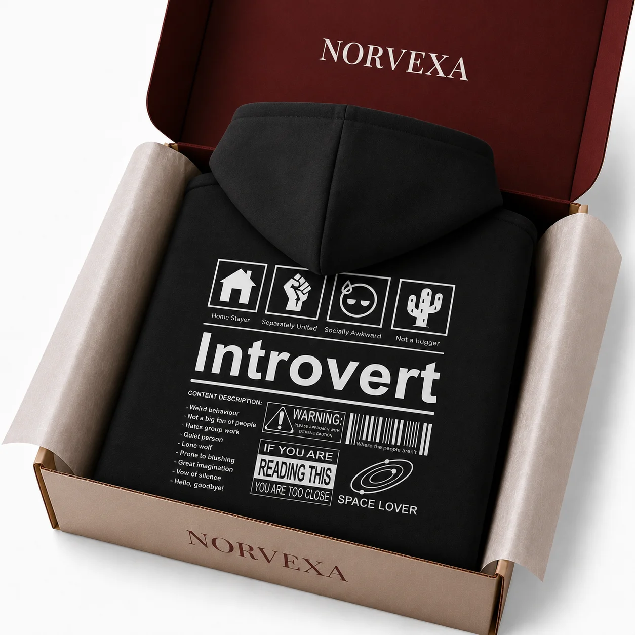 Introvert | Neon Mind Hoodie product image (5)