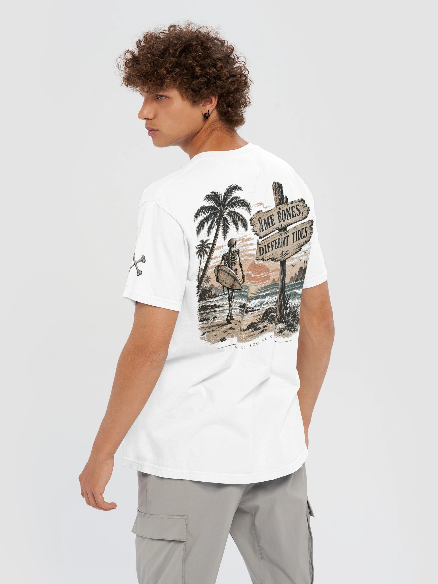 Same Bones Different Tides Comfort Colors Tee — Coastal Skellie Edit product image (10)