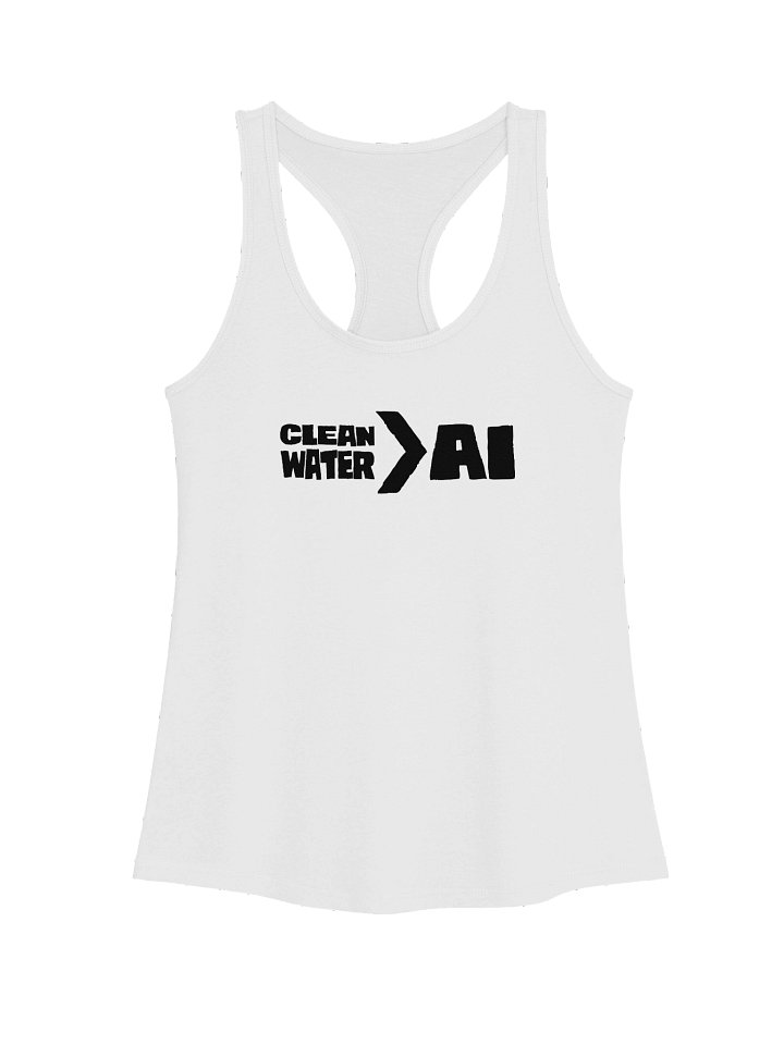 Clean Water > AI Women's White Tank Top product image (1)