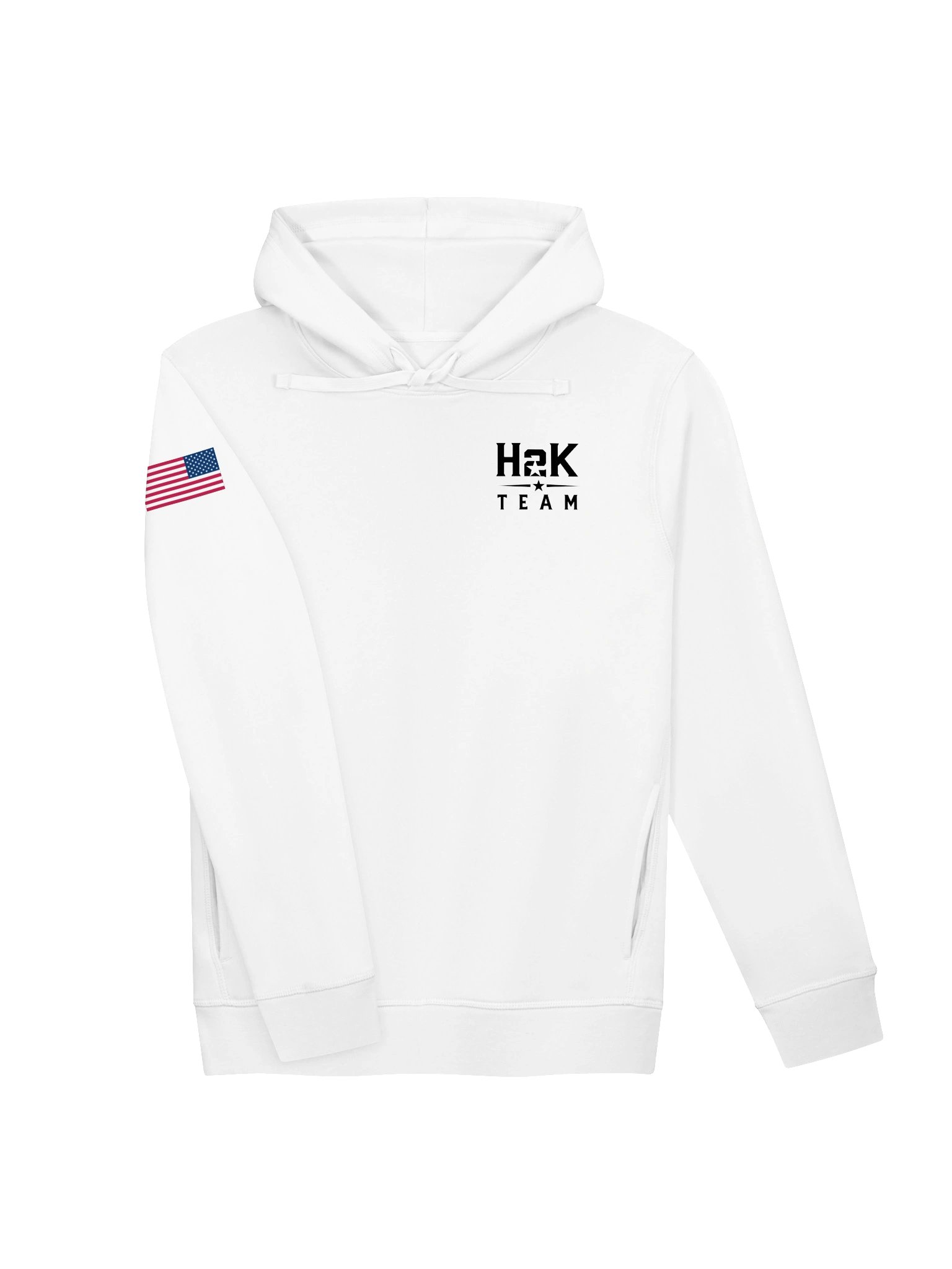 H2K Team | Unisex Organic Side Pocket Hoodie - White product image (3)