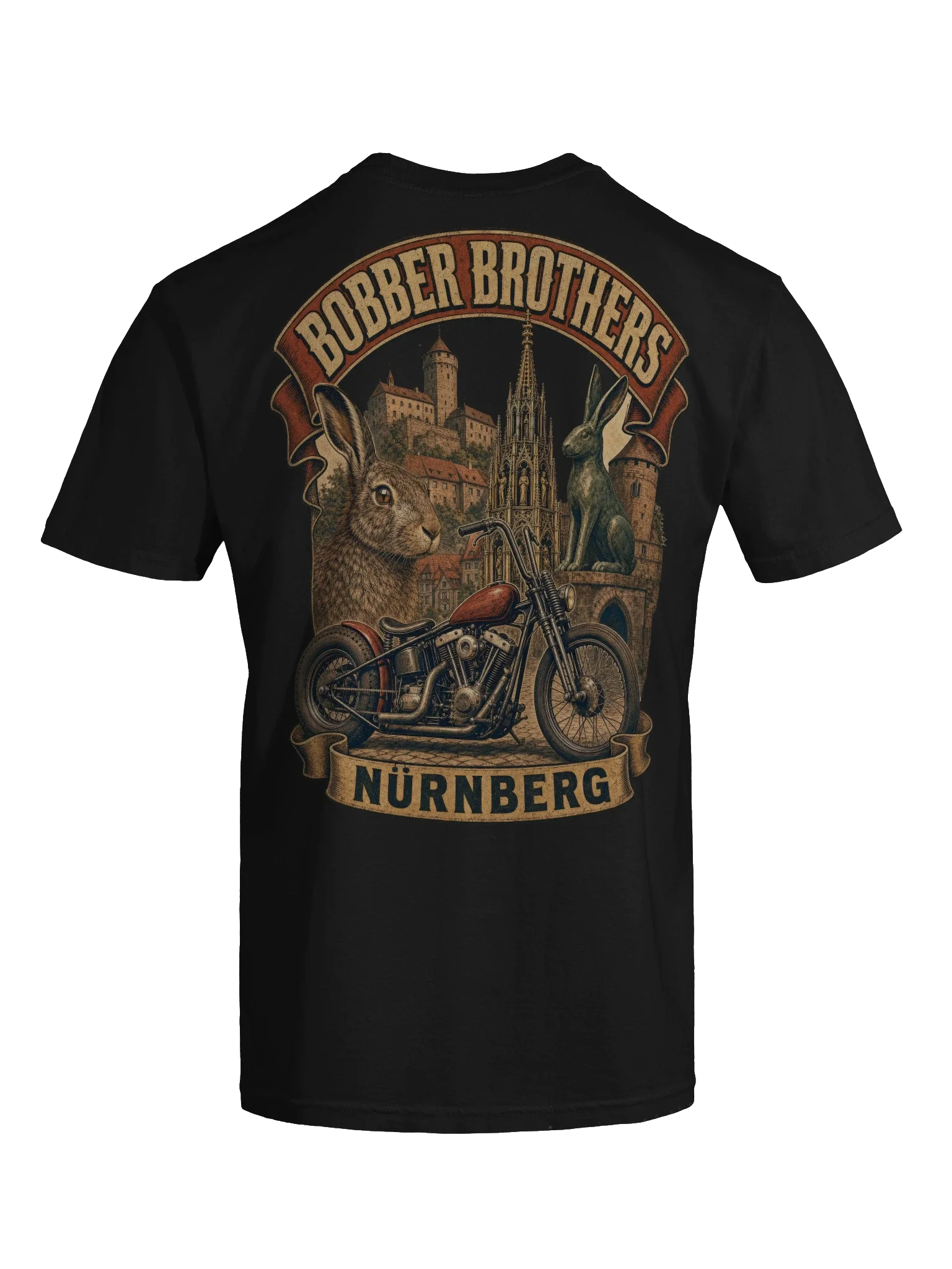 Nürnberg motorcycle t-shirt design by Bobber Brothers