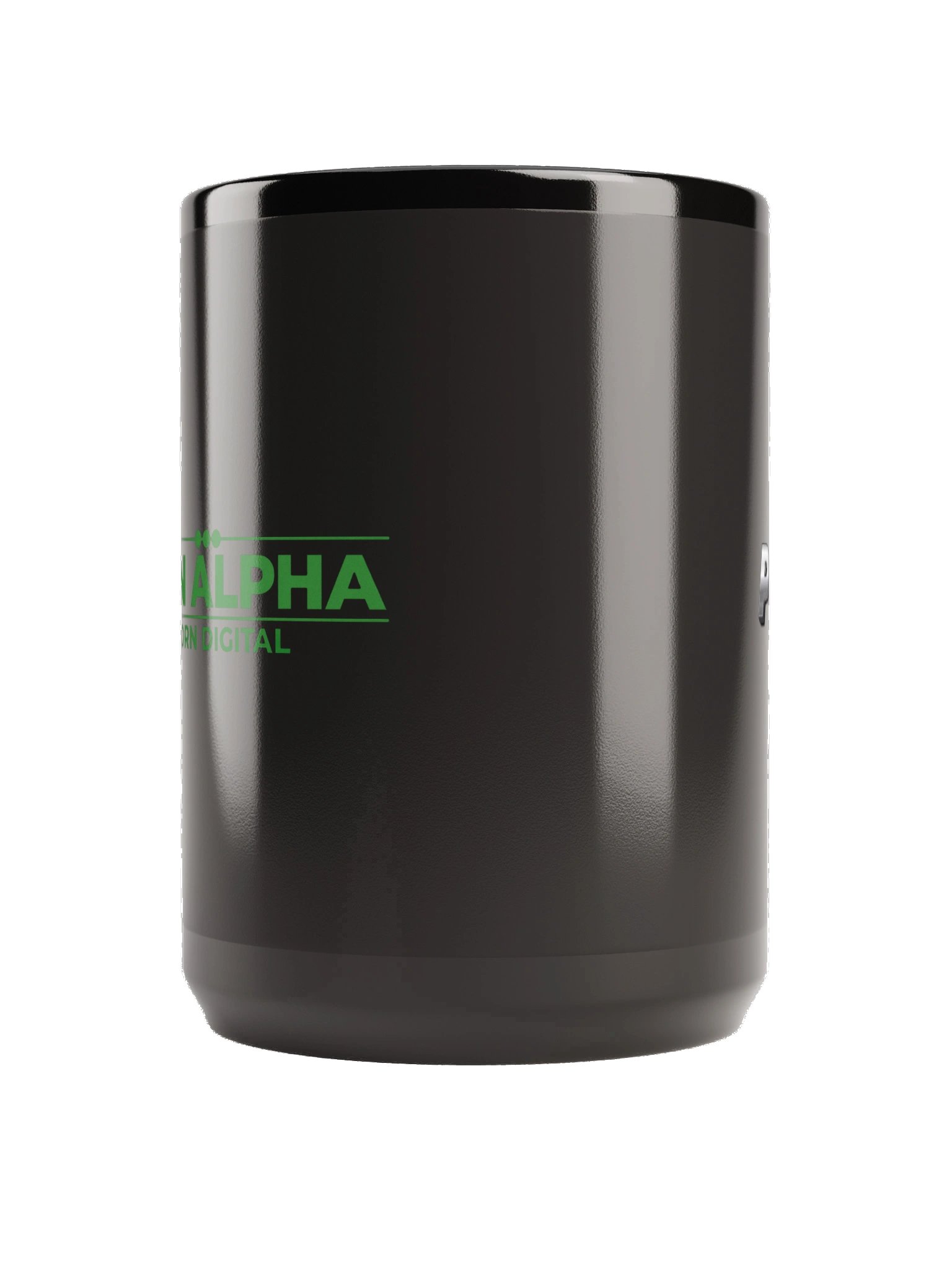 Generation Alpha: Born Digital | 15 oz Black Glossy Mug product image (2)