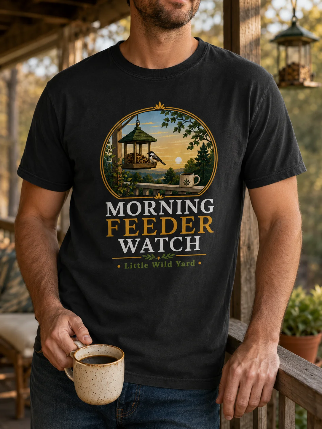 Morning Feeder Watch T-shirt product image (3)