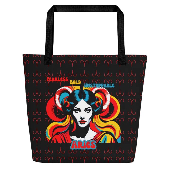 Aries 2025, Fearless, Bold, Unstoppable, Tote product image (1)
