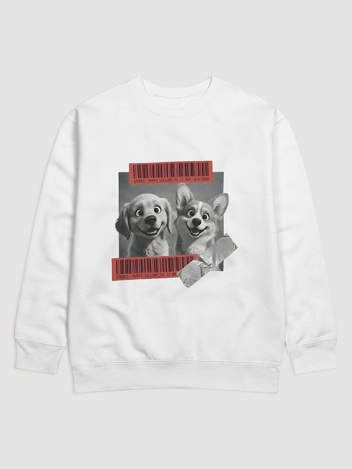 Golden Retriever & Corgi "Source" Streetwear Crewneck – Urban Graphic Sweatshirt – Puppy Lullaby TV Official Apparel product image (1)